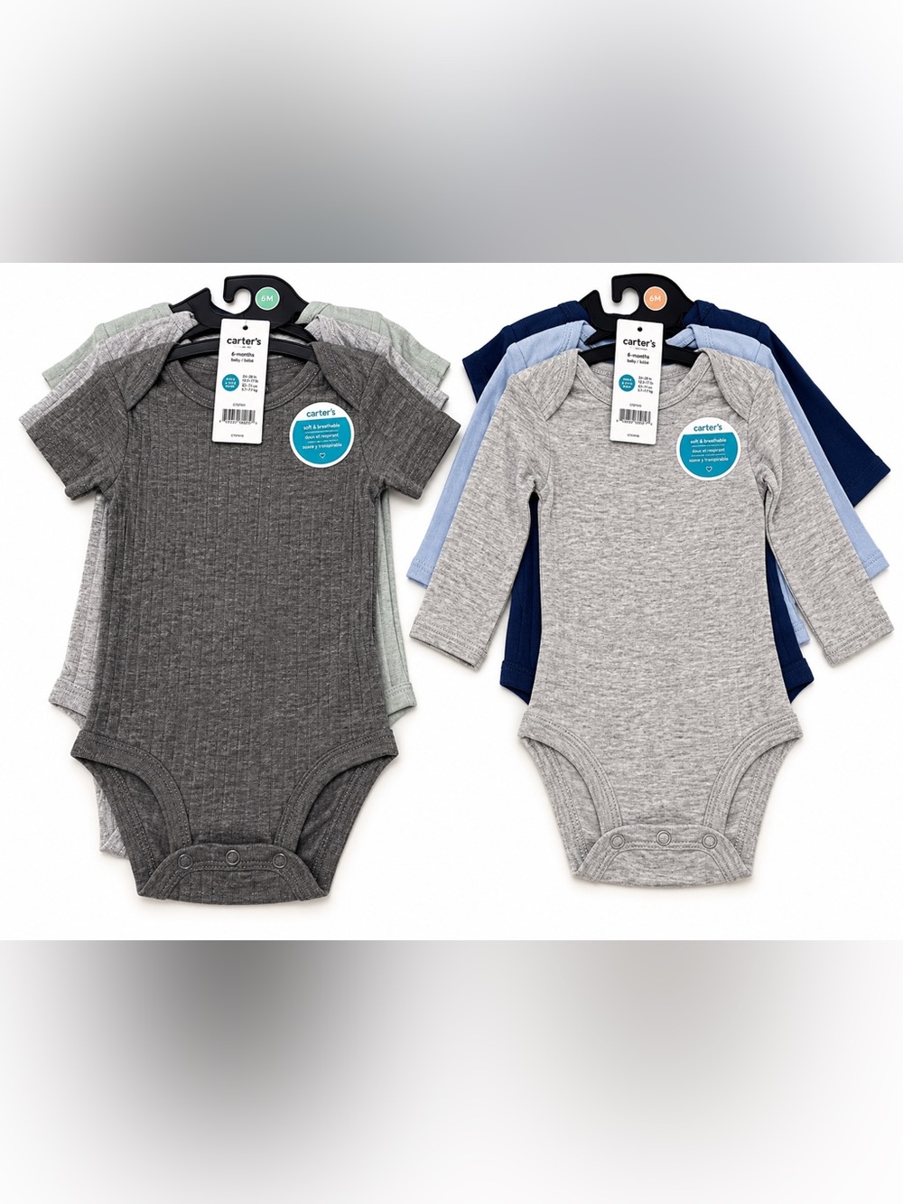 Carter’s Child of Mine Baby Bodysuit Sets – 0-3M & 6-9M. NWT